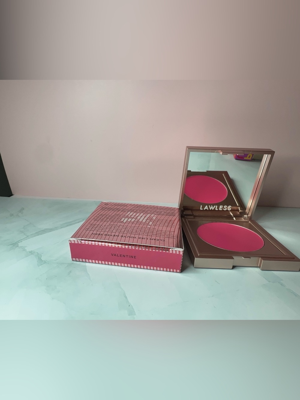 LAWLESS Valentine Cream Blush — Hot Pink